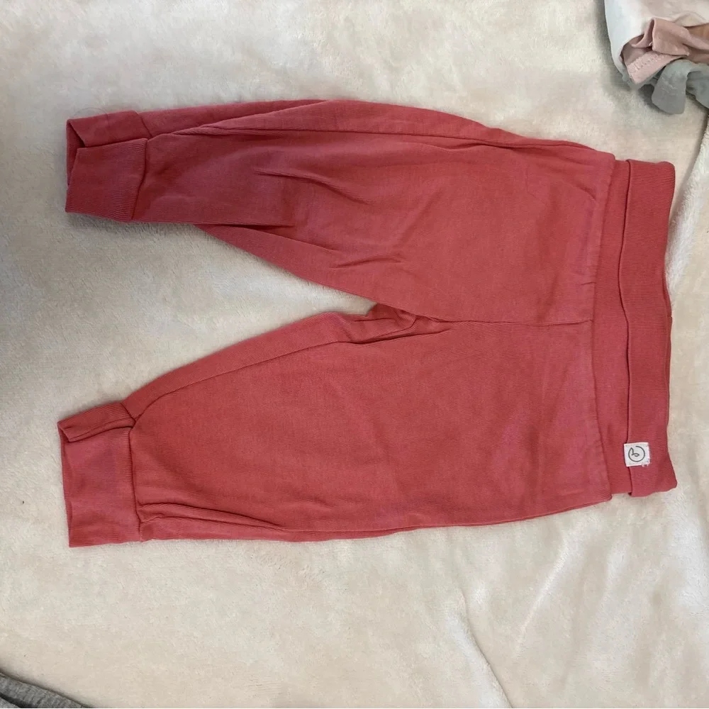 Carters 9 months pants little planet organic baby girl floral pink grey